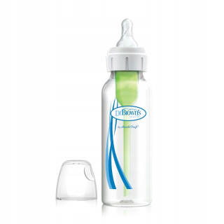 Fľaša na kŕmenie Dr Hnedá úzka 250 ml